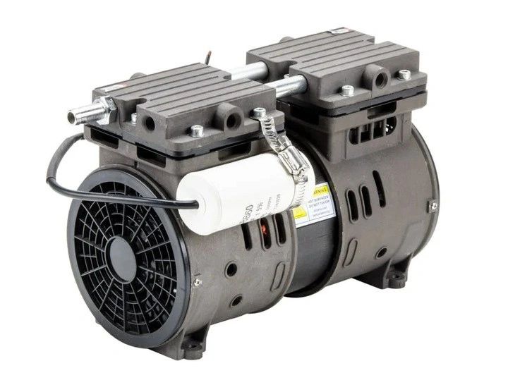 3/4 HP Rocking Piston Vacuum Pump / Compressor – 3+ CFM, 26+ Hg, 100+ PSI - View #2